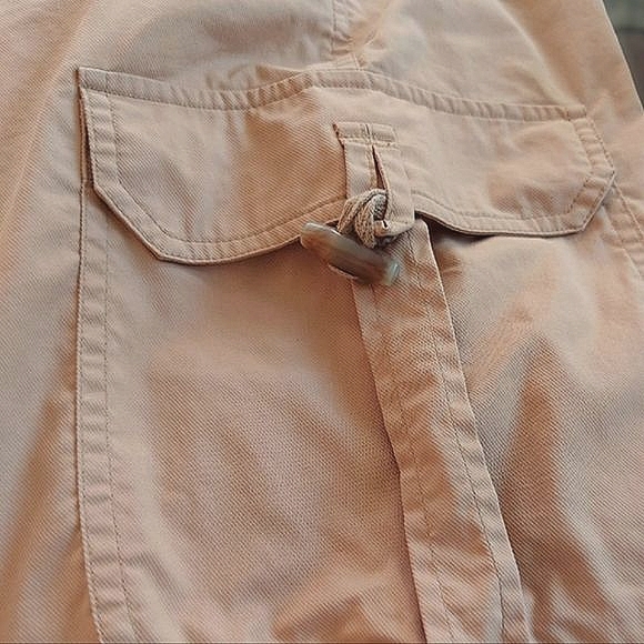 SPANNER light camel mid-rise 9.25" inseam cargo shorts size 2 - Picture 6 of 9
